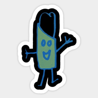 blue burrito Sticker